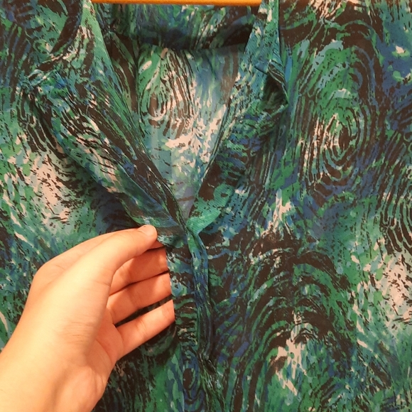 Chenault blue and grey long sleeved shirt - Picture 2 of 6